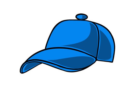 Blue Baseball Cap Clipart: A Versatile Graphic for Handmade Creations