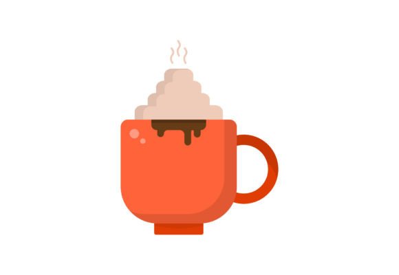 Christmas Cup Drink Vector SVG: Graphics and Illustrations for Holiday Content