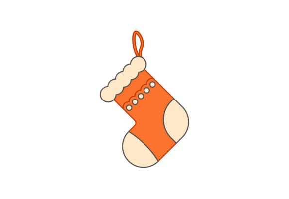 Christmas Sock Artwork Graphics and Illustrations