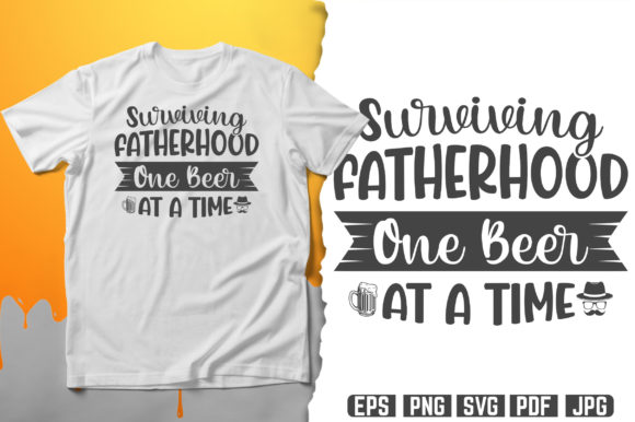 Fatherhood Typography T-shirt Design – A Graphic Asset Worth Adding to Your Freebies Toolkit