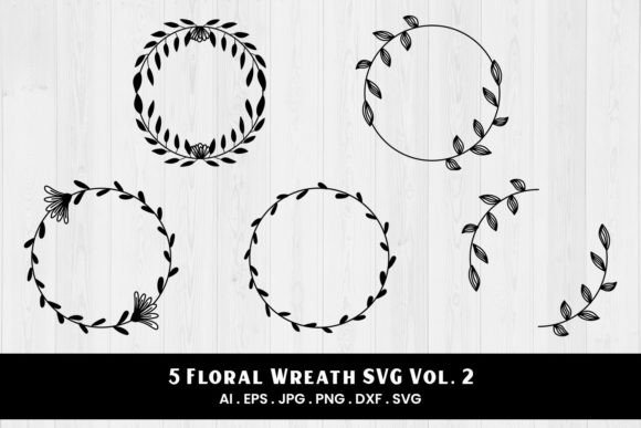Floral Wreath SVG Vol. 2 for Crafts and Graphics