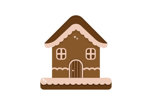 Gingerbread House Clipart Illustration
