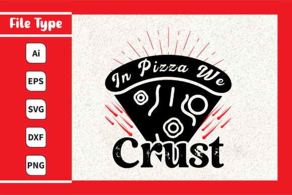 In Pizza We Crust: A Playful Graphic Design Asset for Print Templates