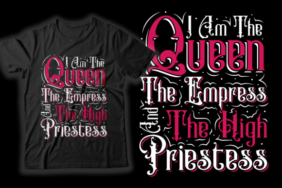 Queen T-Shirt Design for Real Embroidery Projects