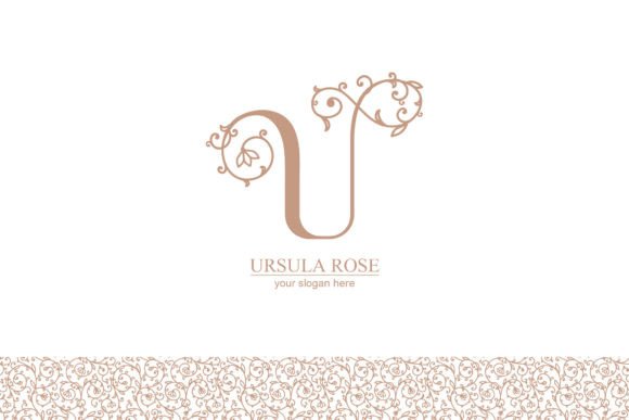 U Logo, Floral Graphics for Local Branding