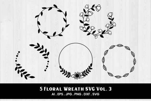 Wreath Pack SVG Vol. 1 – A Versatile Graphic Design Asset for Crafters and Digital Sellers