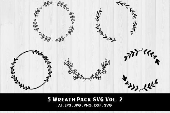 Wreath Pack SVG Vol. 2 – A Solid Graphic Design Asset for Crafters and Digital Sellers